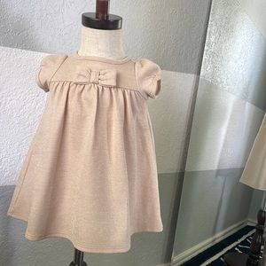 Janie and Jack gold sparkle dress 0-3 months